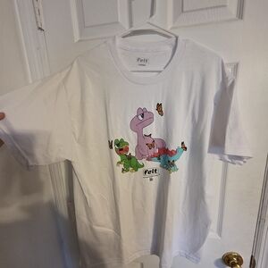White Dinosaur T-Shirt FELT